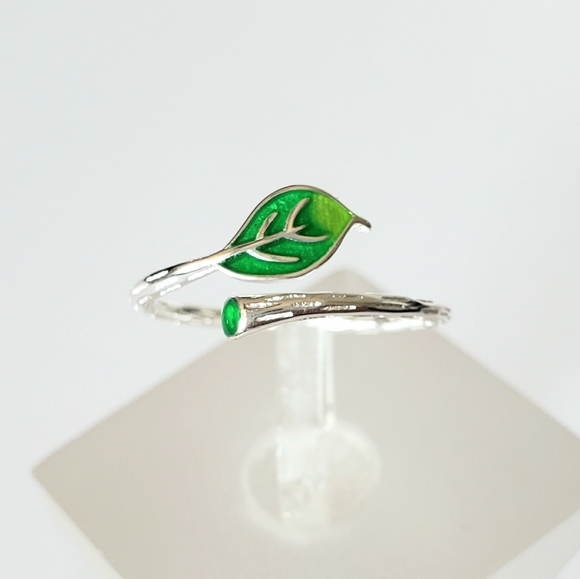 fstepka Jewelry - Artisan Sterling Leaf Ring